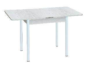 Стол обеденный ЭКО 80*60 / Бетон пайн белый /Опора № 2-круглая муар белый