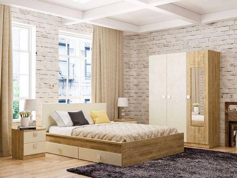 Оригинальный набор для спальной комнаты.