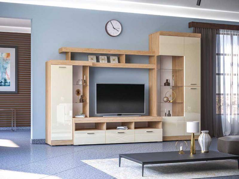 Новая стенка для гостиной комнаты от известного производителя