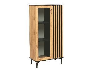 Шкаф комбинированный Либерти 51.03 (опора 150) Дуб вотан/Черный