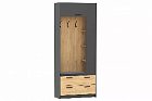 НМ 014.64 Оттавия Шкаф комбинированный Антрацит/дуб крафт золотой