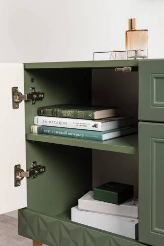 Марион Гостиная компл.1, Дымчатый Зеленый/Олива шагрень