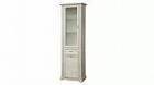 Шкаф-витрина Сохо 32.06 бетон белый/бетон патина