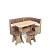 Кухонный набор Тюльпан  / Дуб Сонома / Велюр Коньяк